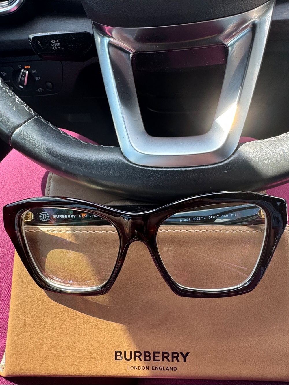 Burberry Tortoiseshell Square Women's Eyeglasses - Picture 4 of 6